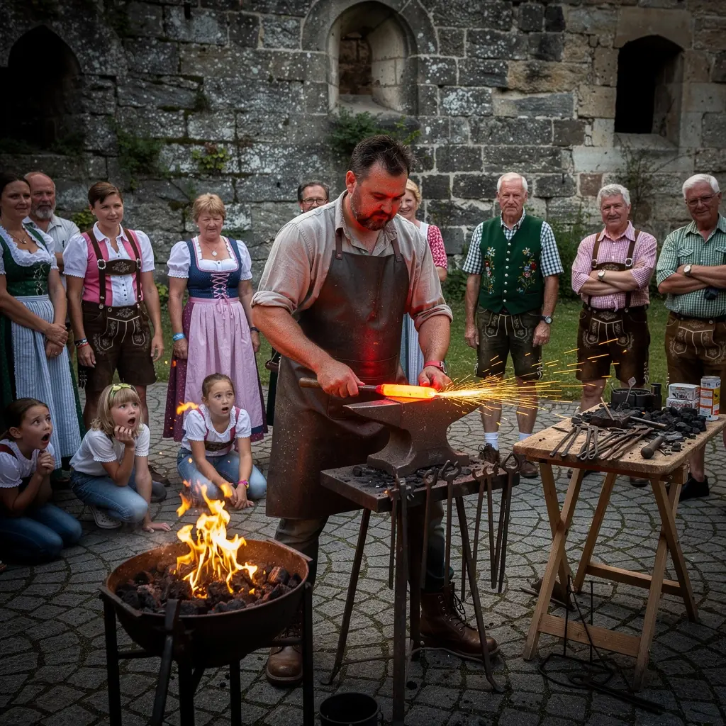 Historische Fachwerkhäuser in der alten Stadt Rothenburg bei winterlichem Wetter.