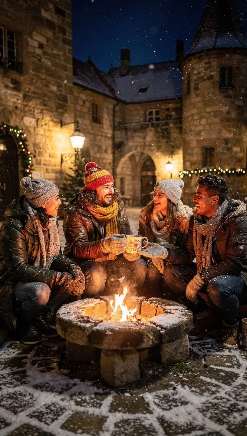 Detaillierte Handwerkskunst von lokalen Künstlern auf dem Weihnachtsmarkt in Rothenburg.